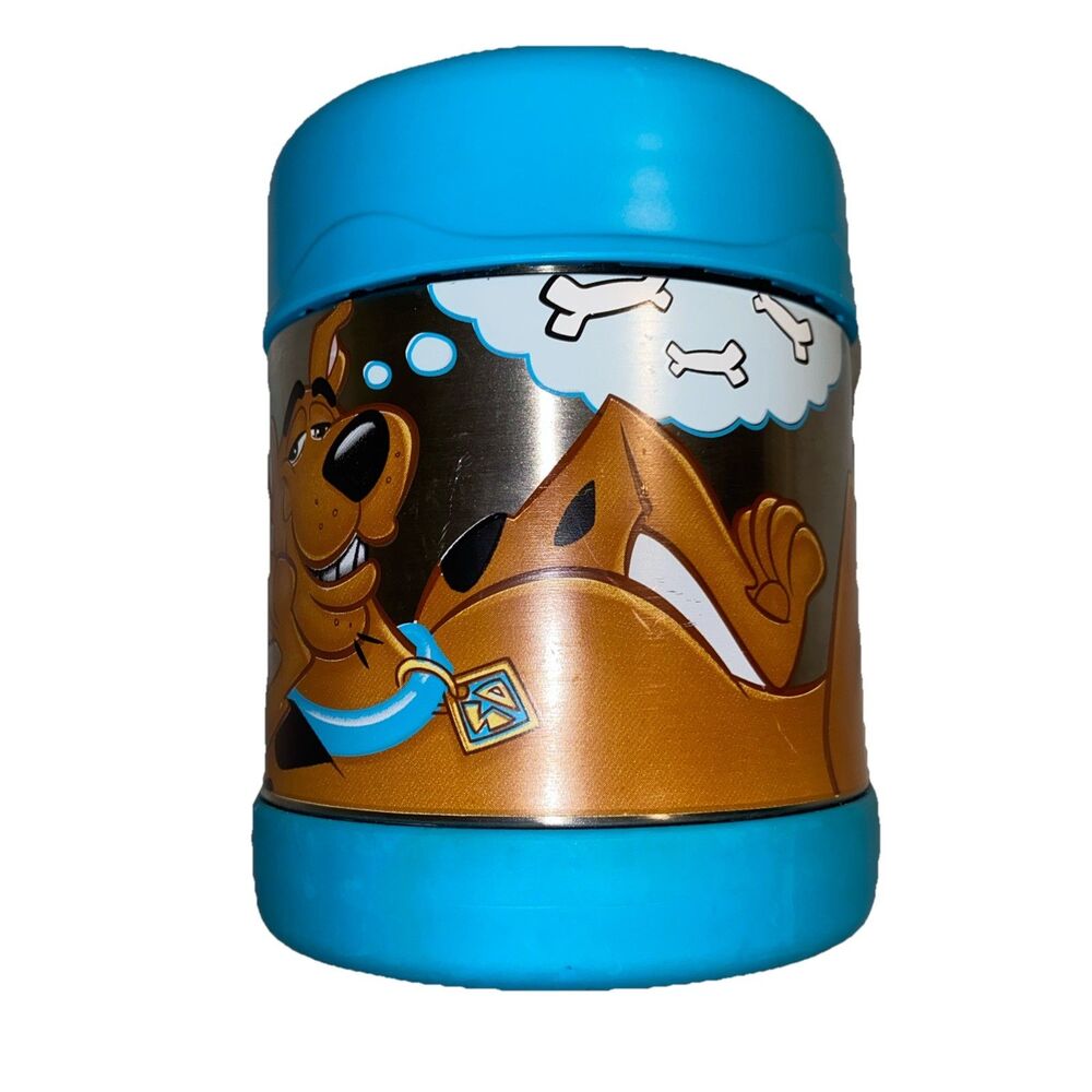 Scooby Doo 2010 Ruh Roh 10 Oz Thermos Funtainer Food Jar Container Hanna Used